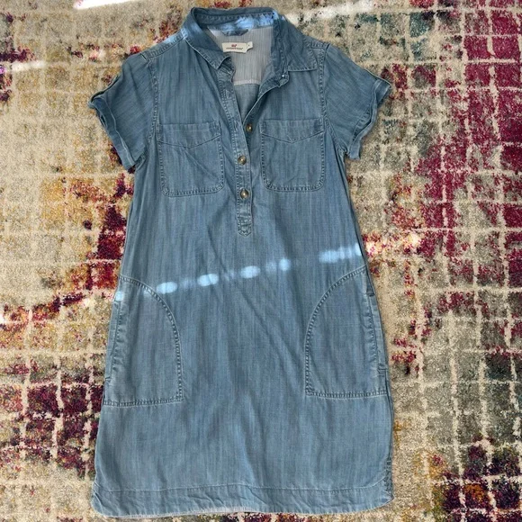Vineyard Vines | Dresses | Vineyard Vines Jean Dress | Poshmark